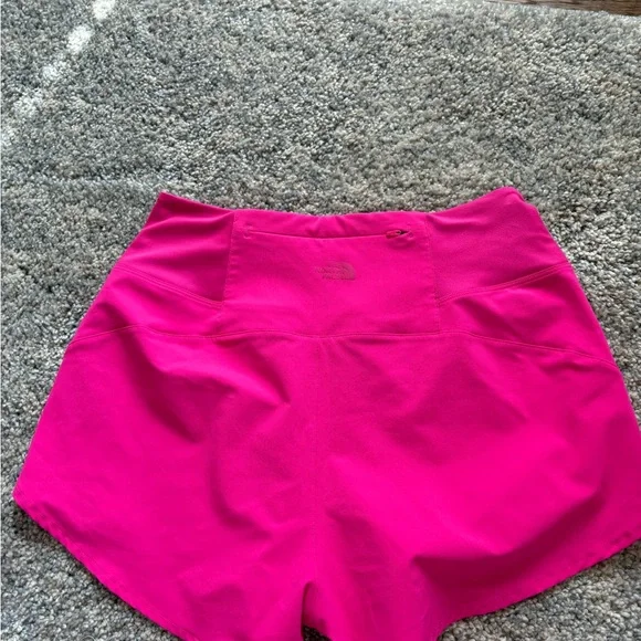 North Face Women's Pink Athletic Shorts EUC High Rise - Picture 2 of 5